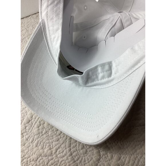 GAP White Baseball Cap W/USA Flag Letters Embroidery*Adj Strap*100% Cotton*NWT - Picture 6 of 7